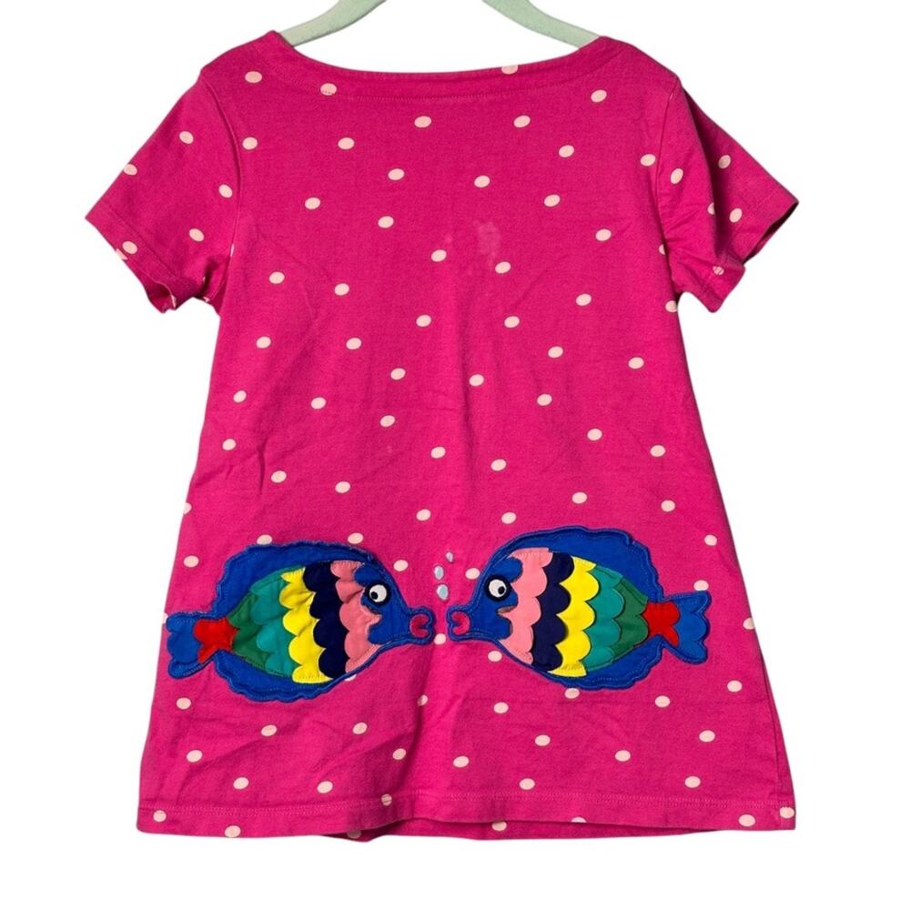 Mini Boden Jersey Knit Pocket Applique Dress